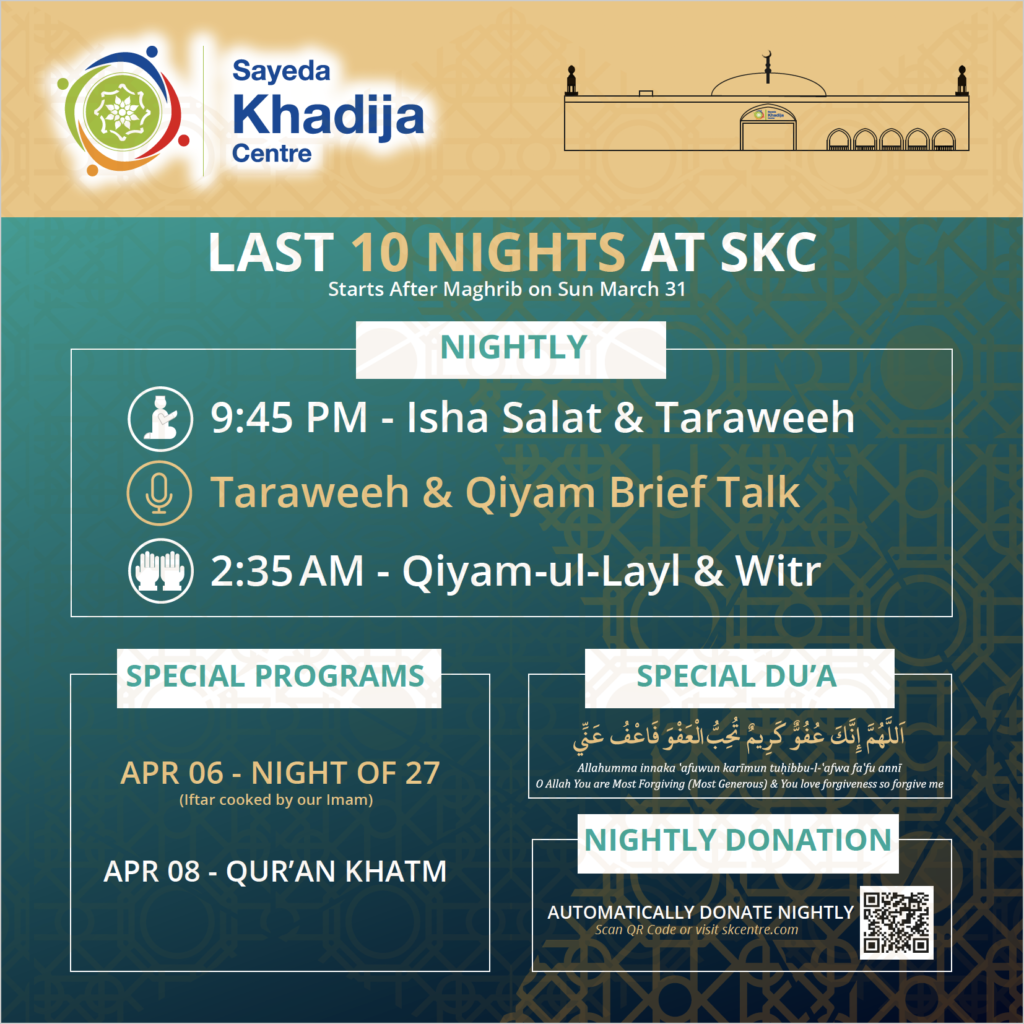 Last 10 Nights of Ramadan 1445 at SKC