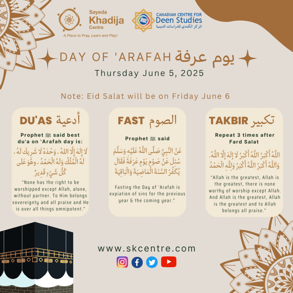 Arafah Day - Things to do