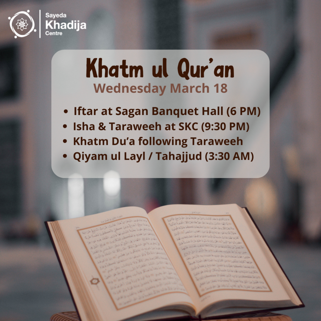 Khatm-ul Quran (Night of 29)